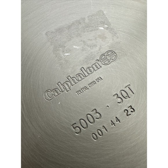 Calphalon Contemporary 3qt Hard-Anodized Nonstick Cookware Saute Pan & Lid -New - Picture 8 of 9